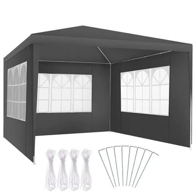 Carpa con paredes apta a intemperie