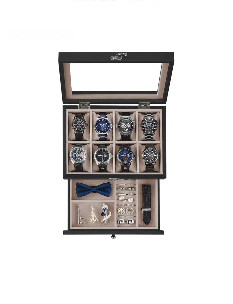 Caja de Relojes con 8 Ranuras