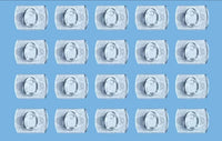 Ganchos pequeños alambres transparentes