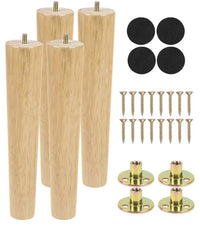 Juego de 4 patas de madera maciza de 30 cm