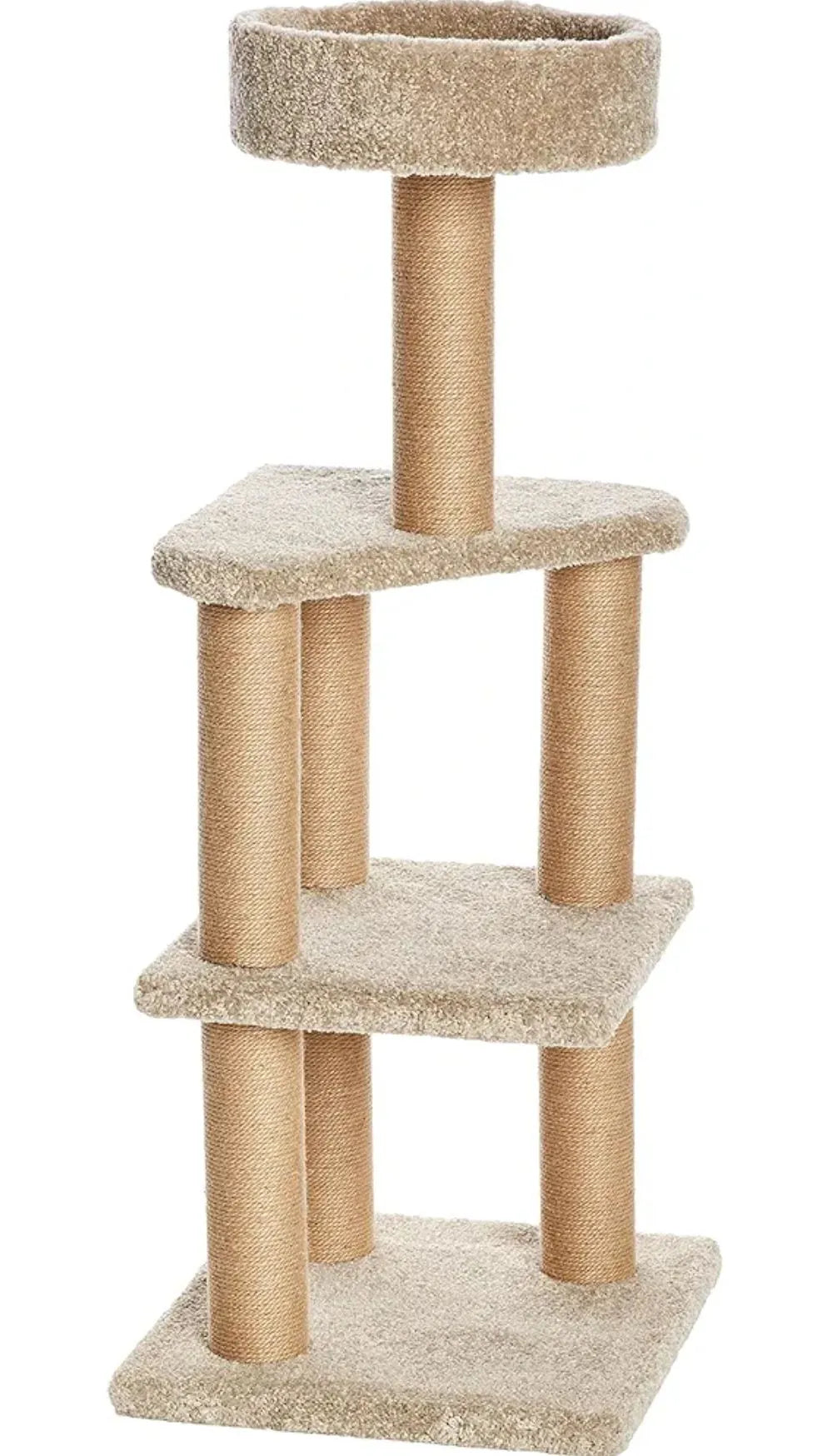 Torre multinivel para gatos con postes - Amazon basics