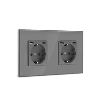 Doble enchufe de pared