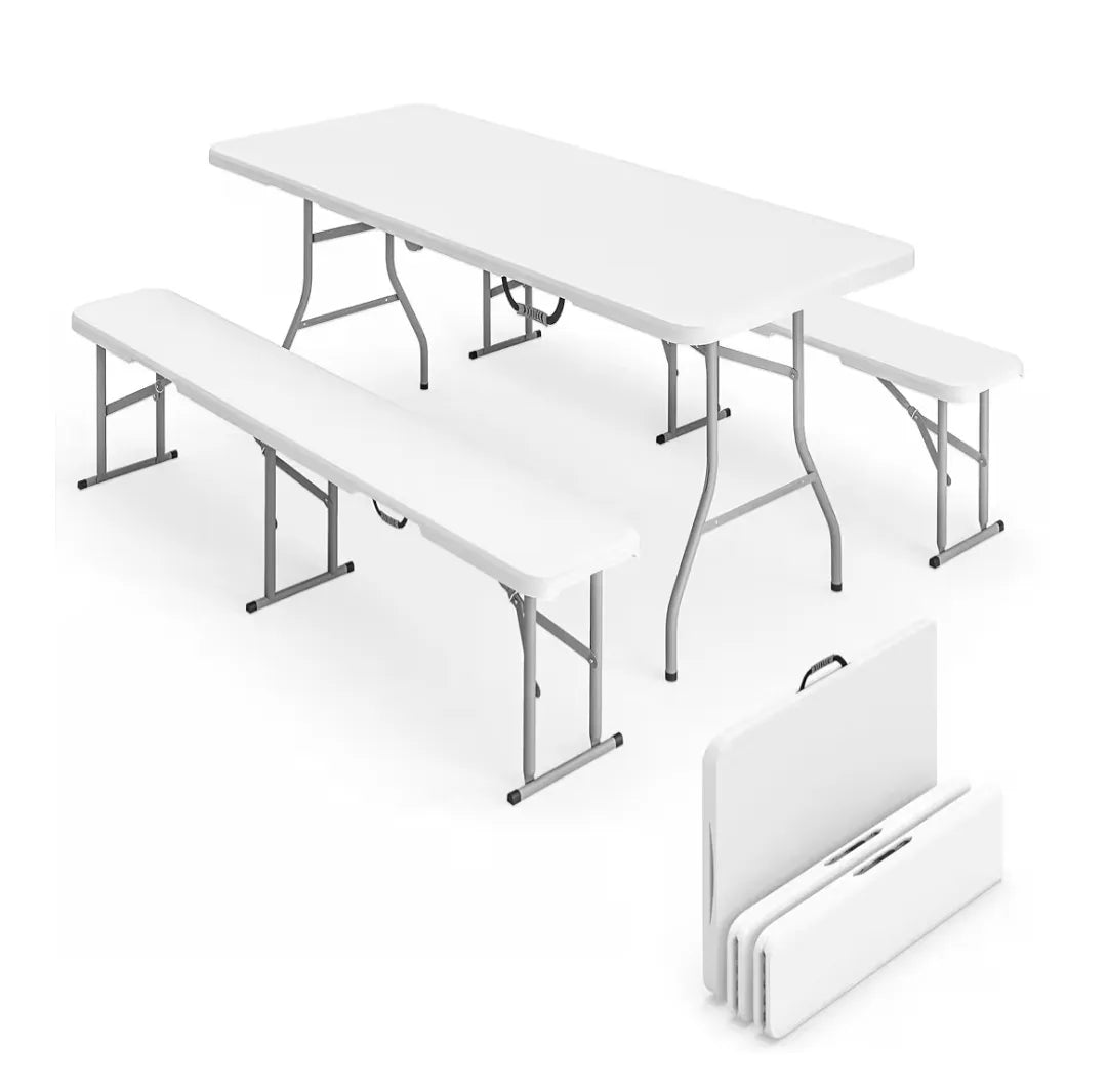 Conjunto de Camping Plegable de 3 Piezas