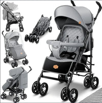 Silla de Paseo KIDIZ Plegable Reclinable con Saco y Mosquitera