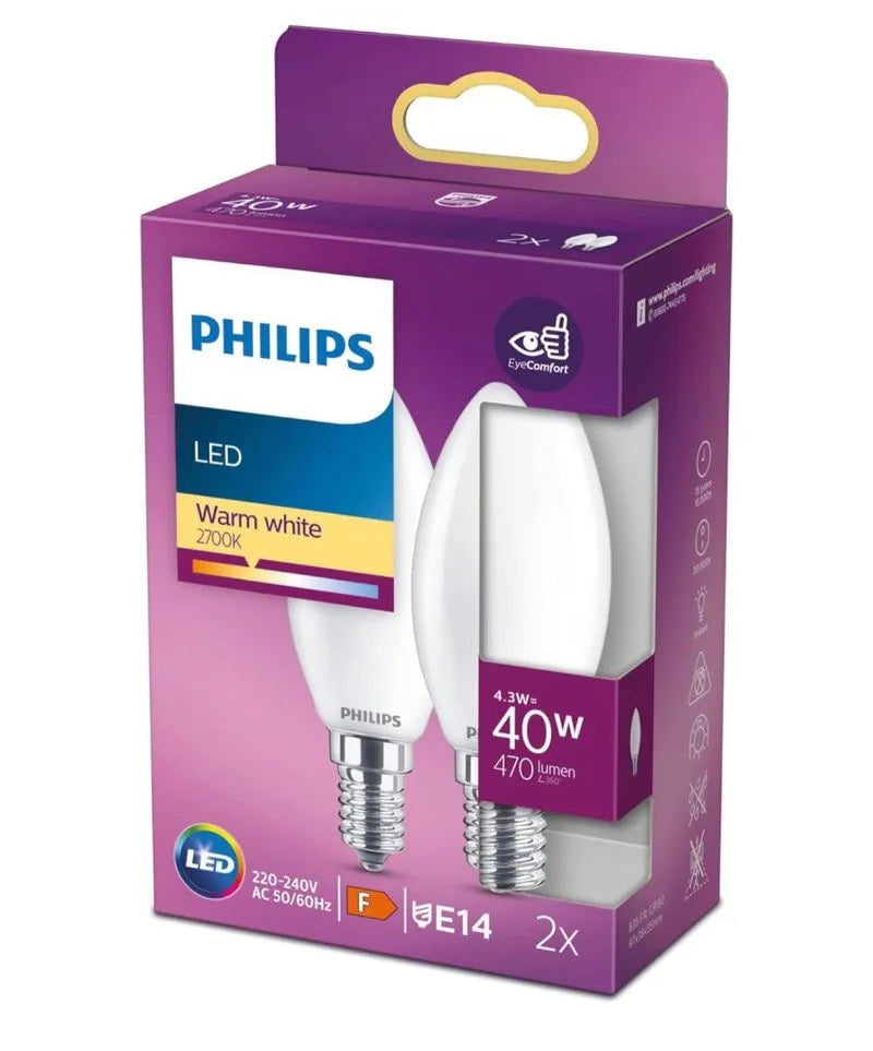 Philips - Bombilla LED crista