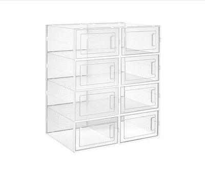 Caja de zapatos transparente