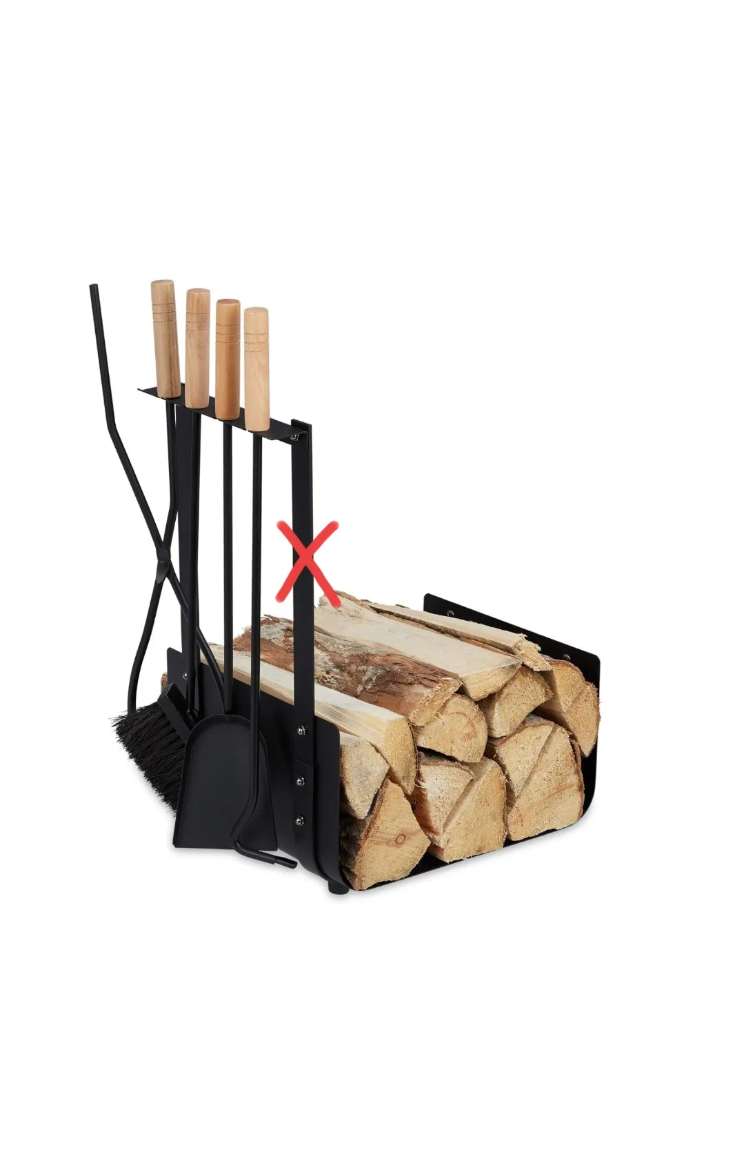 Leñero Metálico, Set Accesorios Chimenea RelaxDays