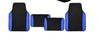 Juego 4 Alfombrillas Coche Negro/Azul