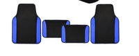 Juego 4 Alfombrillas Coche Negro/Azul