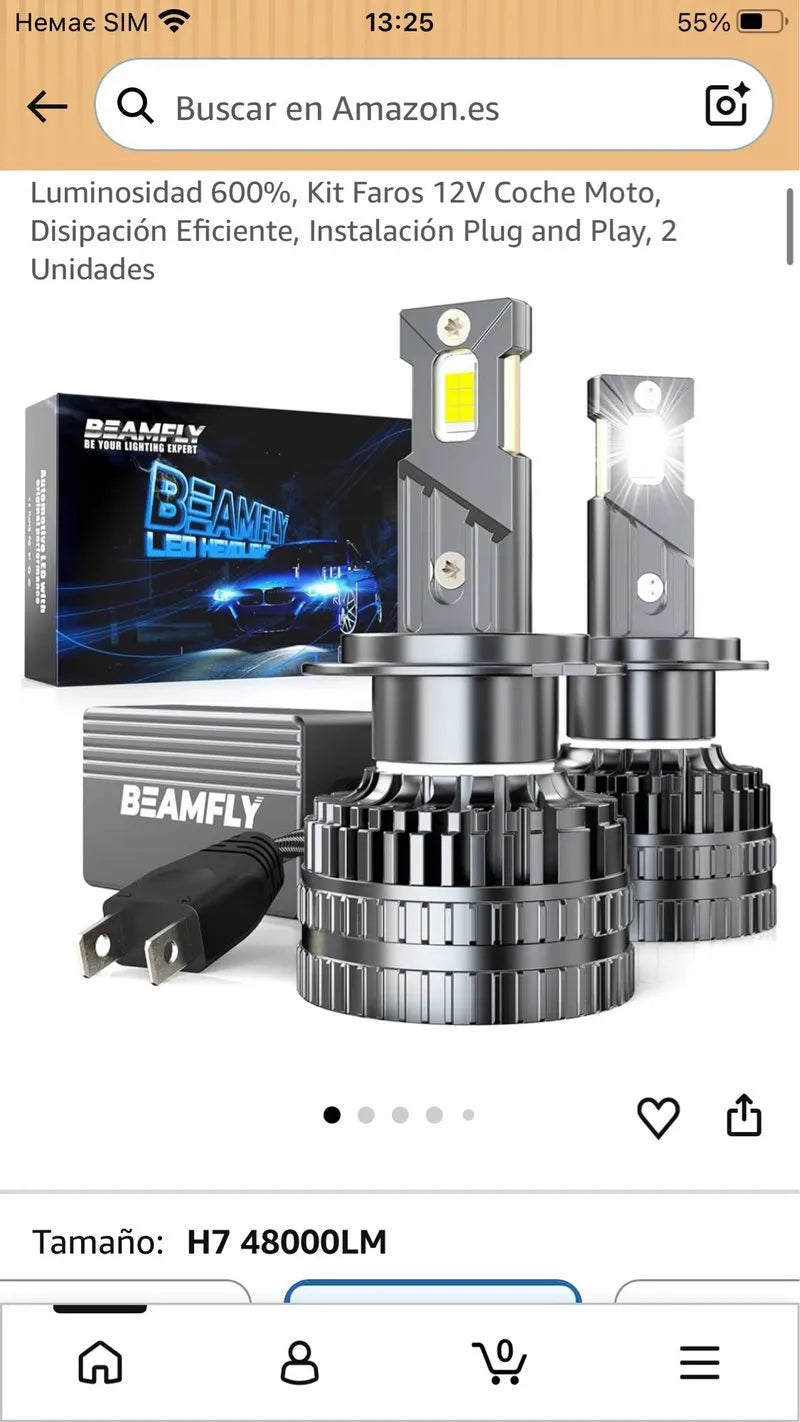 Kit Faros LED H7 48000LM 130W