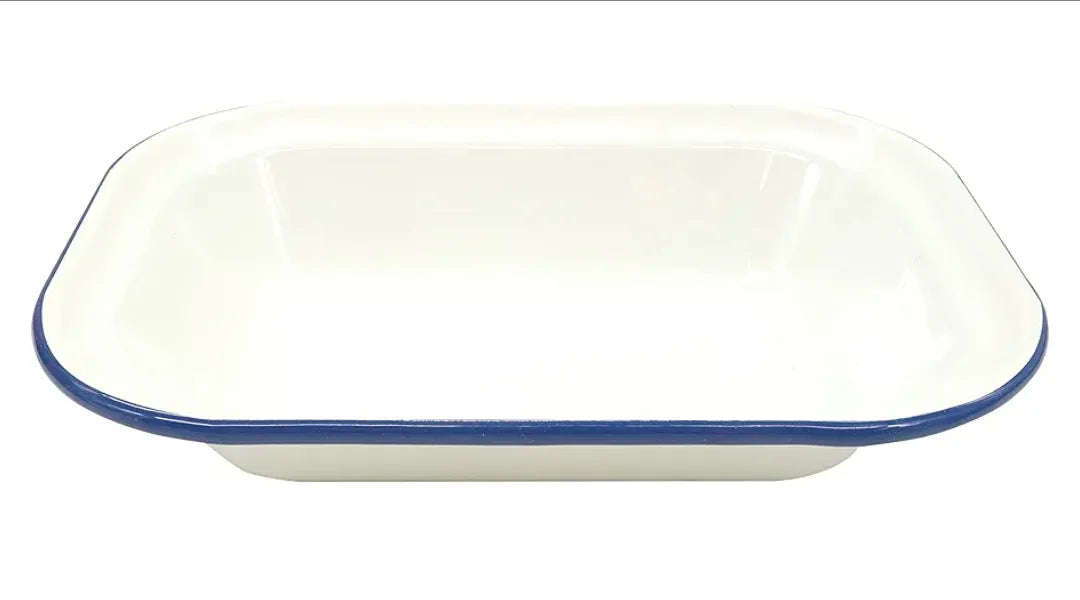 Plato pequeño rectangular esmaltado IBILI