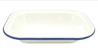 Plato pequeño rectangular esmaltado IBILI