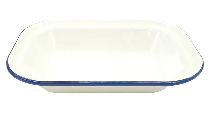 Plato pequeño rectangular esmaltado IBILI