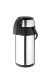 tetera de acero inoxidable Olympia Airpot, con infusor