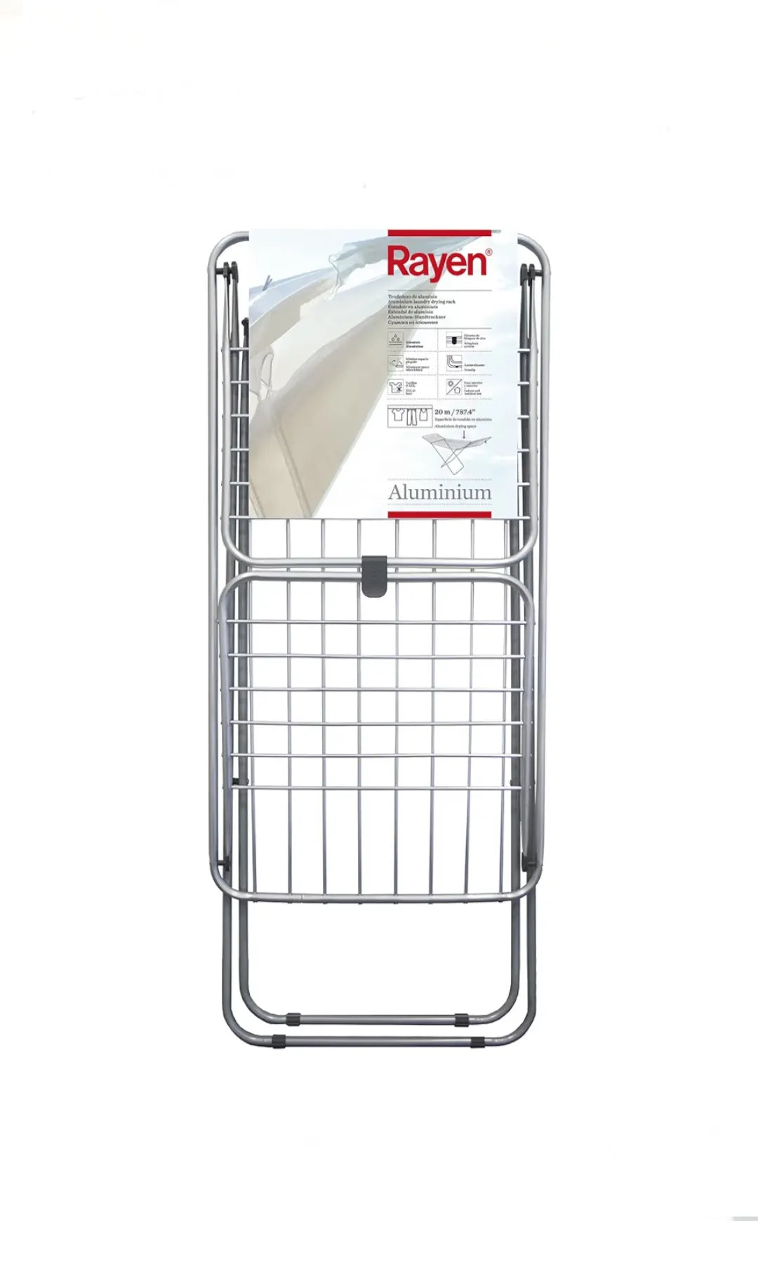 Tendedero de aluminio, Con superficie de 20 metros