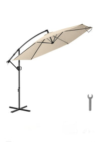 Parasol de brazo articulado ARTEMIS beige 3 x 3 m