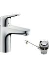 Grifo lavabo con vaciador automático hansgrohe Focus