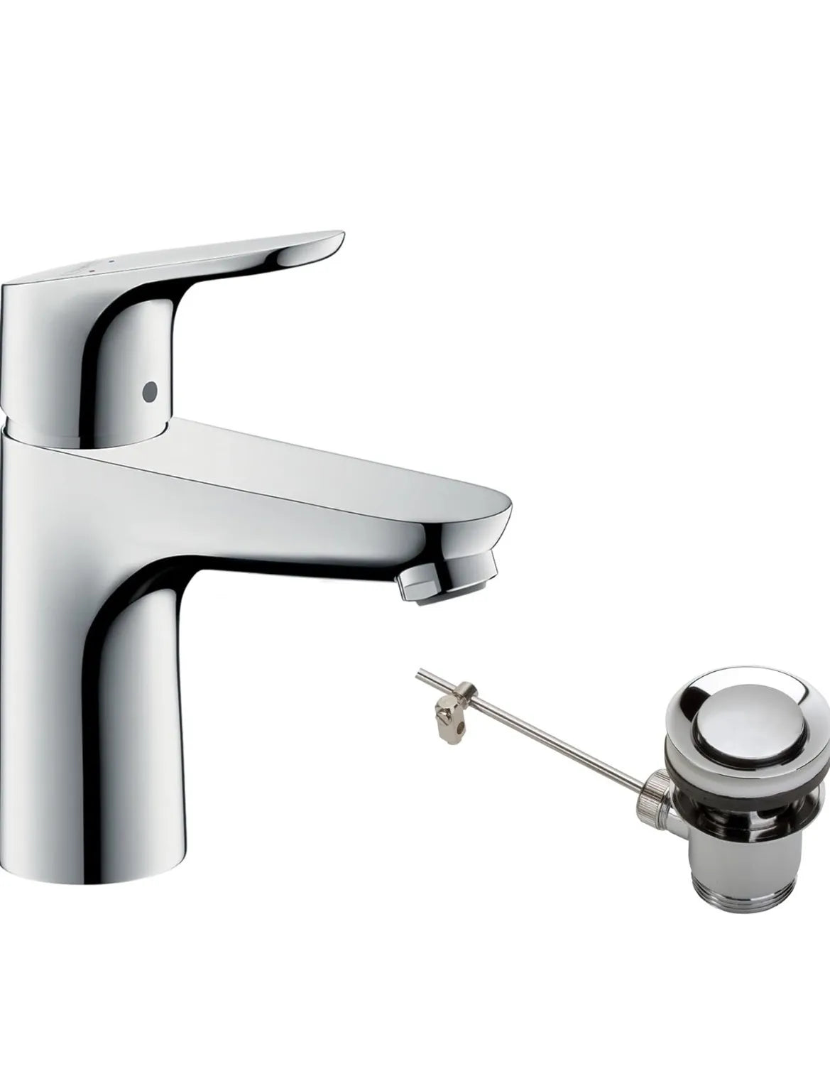 Grifo lavabo con vaciador automático hansgrohe Focus