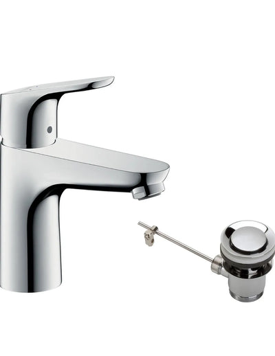 Grifo lavabo con vaciador automático hansgrohe Focus