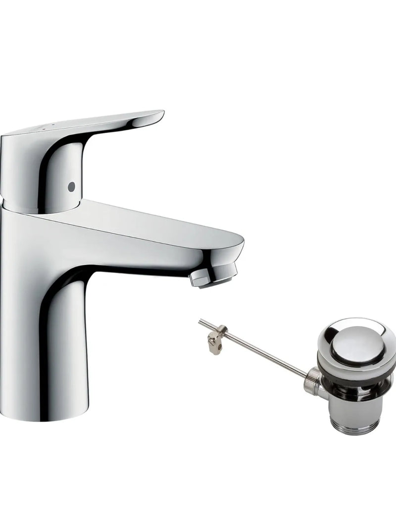 Grifo lavabo con vaciador automático hansgrohe Focus