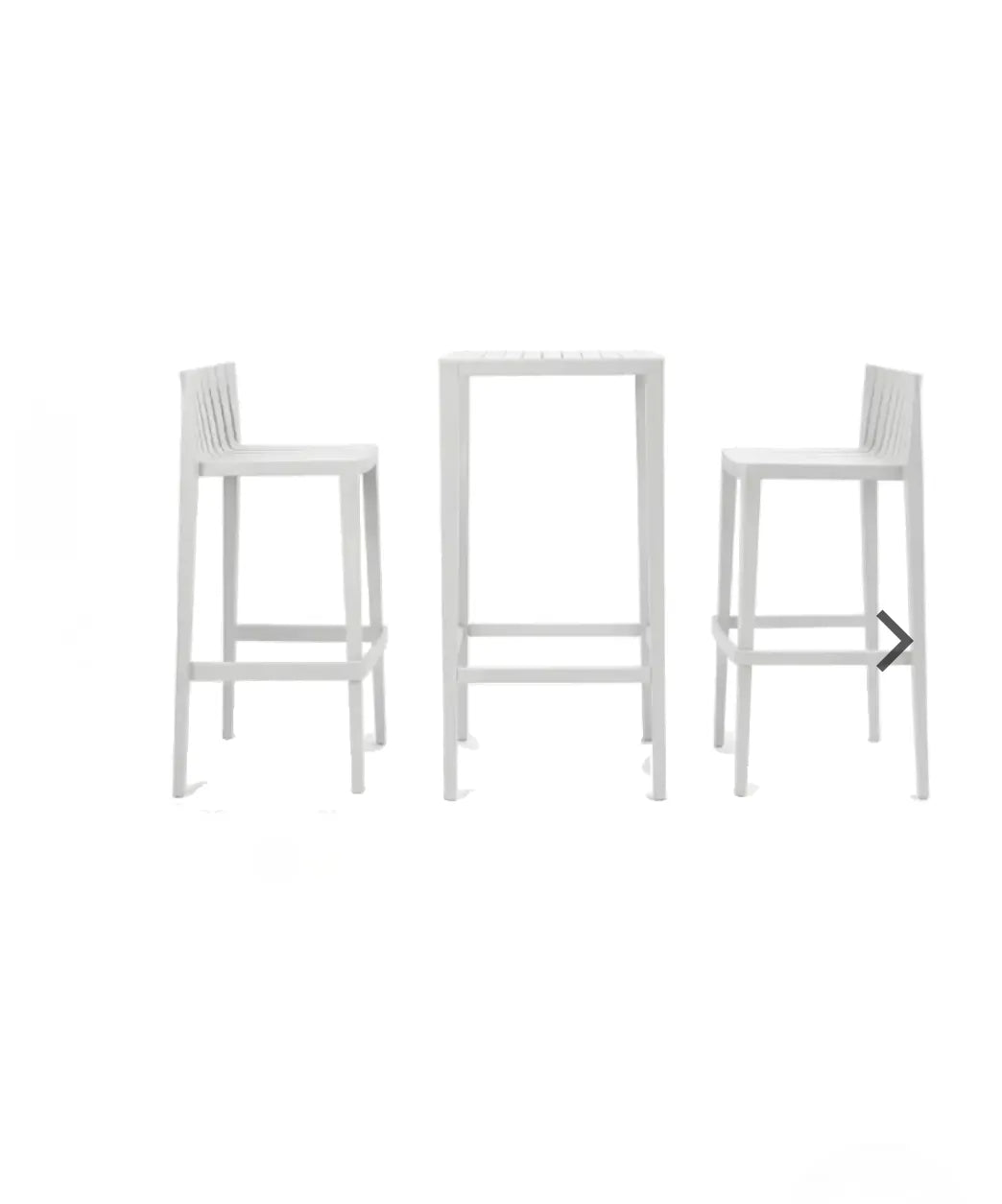 SET Mesa + 2 Taburetes Altos