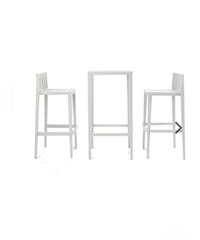SET Mesa + 2 Taburetes Altos