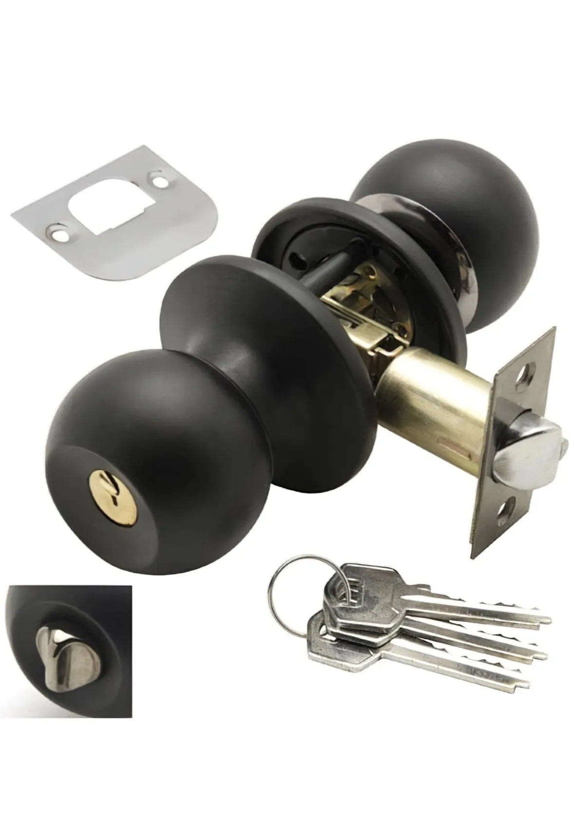 Pomo Puerta con Llave Wolfpack