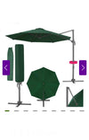 Sombrilla Daria con funda protectora - Verde