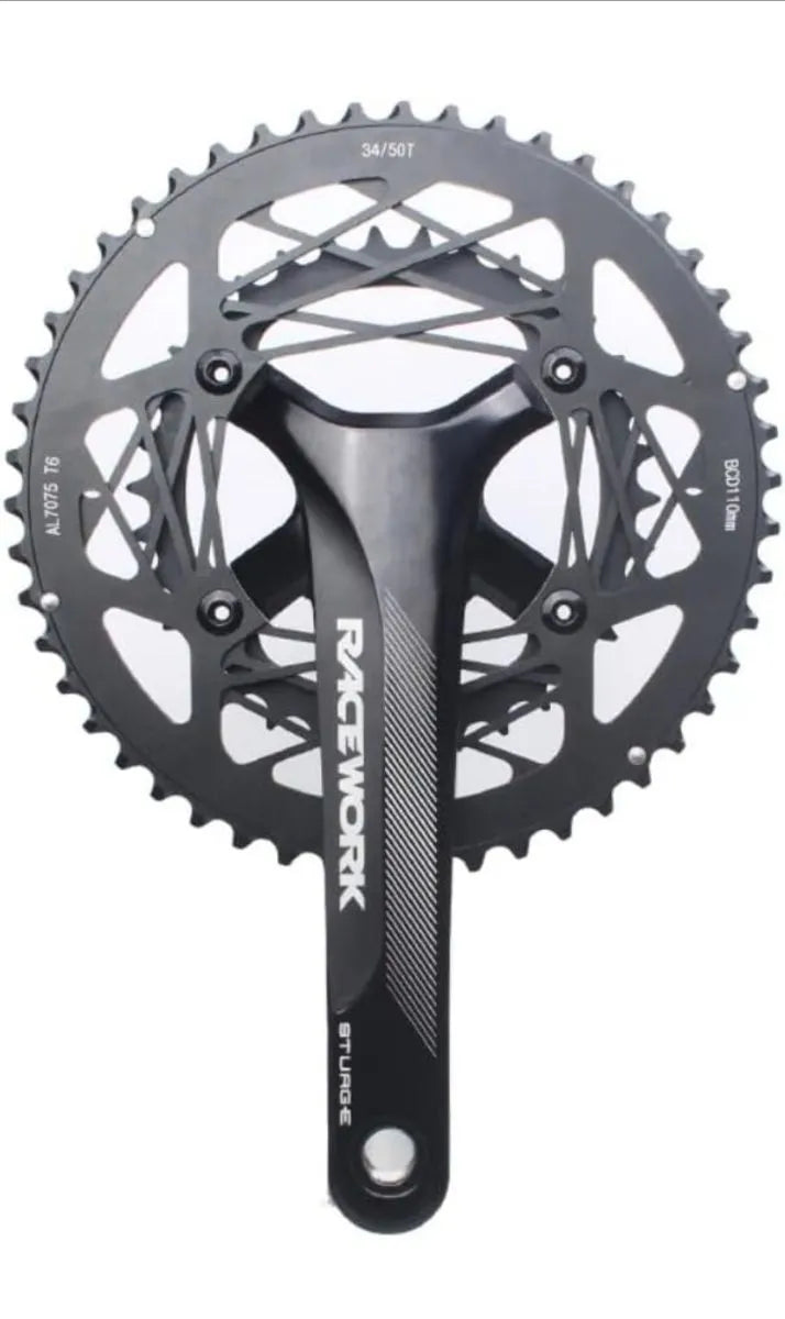 Juego de bielas para bicicleta de carretera