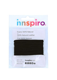 CORDÓN DE Cuero Negro 2 MM x 5 M INNSPIRO