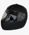 Casco de moto negro integral