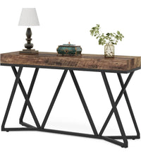 Mesa de consola con base de metal - Tribesigns