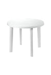 Mesa Resina Blanca Diametro 90 cm.
