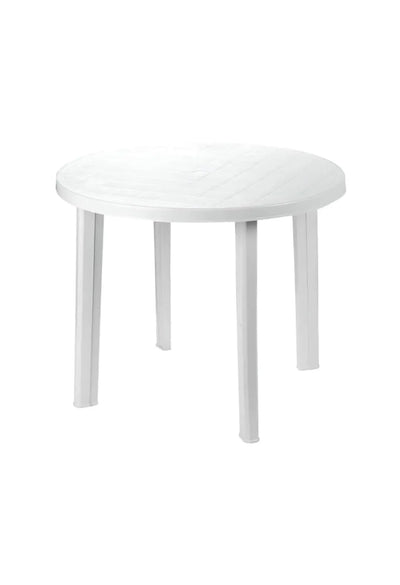 Mesa Resina Blanca Diametro 90 cm.