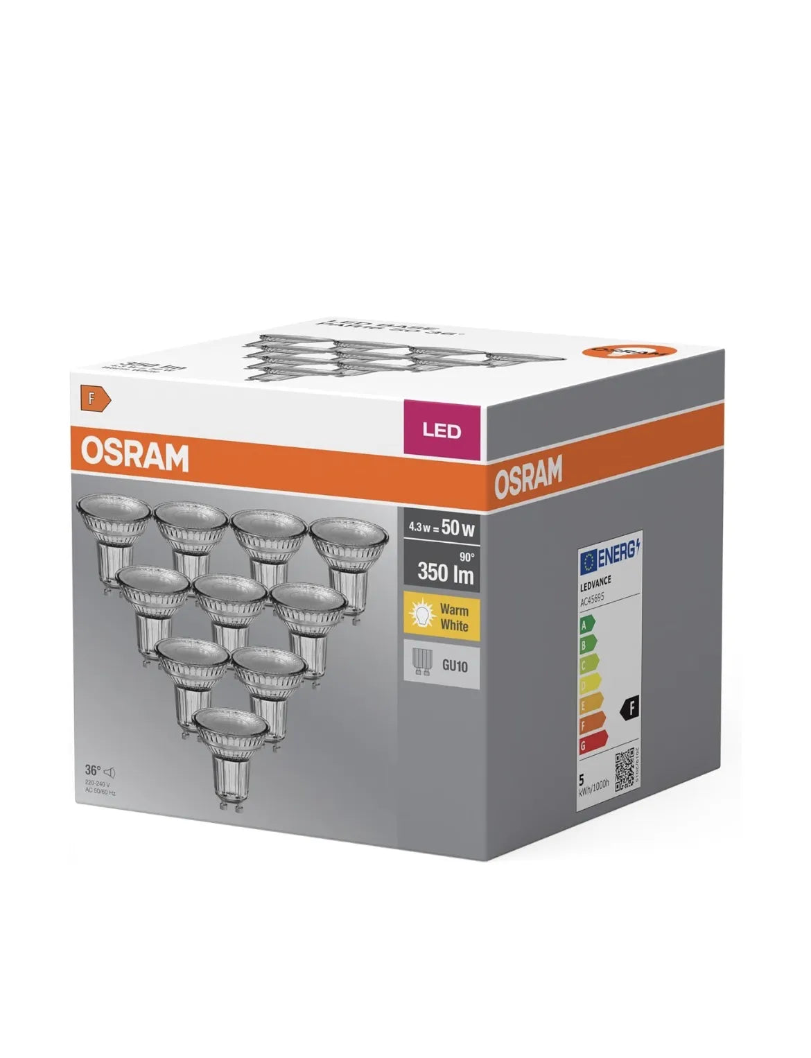 Lámpara reflectora LED con base GU10 Osram