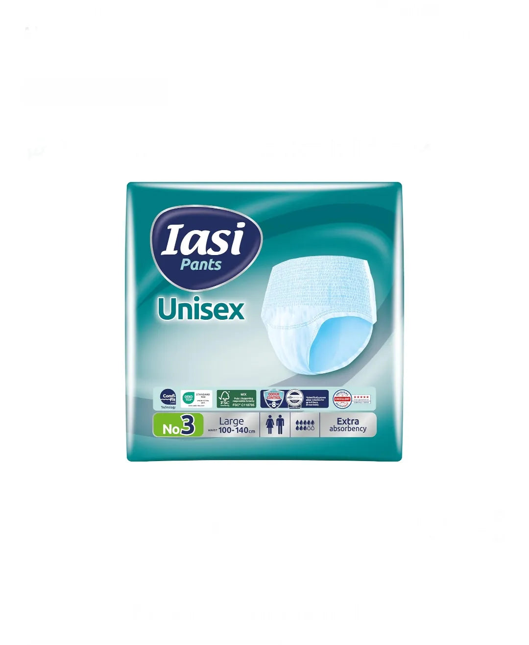 Pants UNISEX Alta Protección, 14 Bragas Absorbentes Desechables