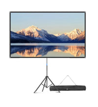 Pantalla proyector con trípode
