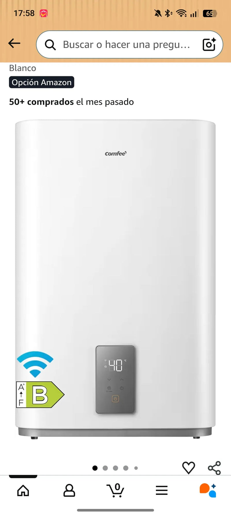 Calentador Eléctrico 80L - COMFEE