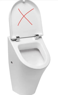 Entrada trasera con tapa - Urinal Roca Nexo