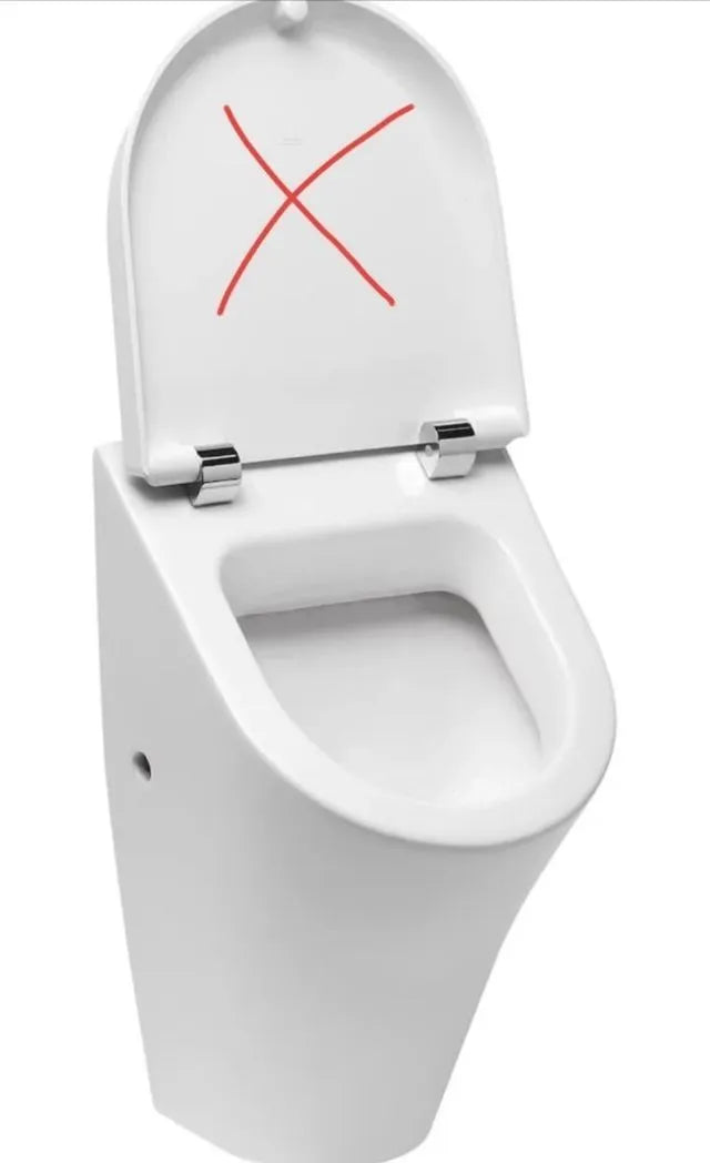 Entrada trasera con tapa - Urinal Roca Nexo