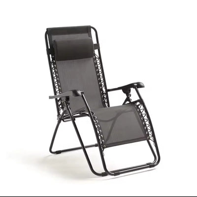 Tumbona con reposabrazos plegable