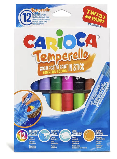 Témperas Solidas en barra Carioca