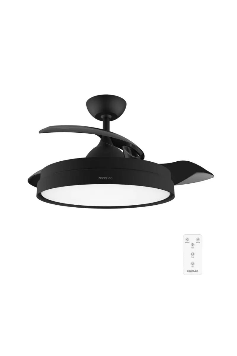 Ventilador de Techo con Aspas Retráctites y Lámpar