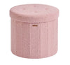 Otomana de almacenamiento redonda SONGMICS