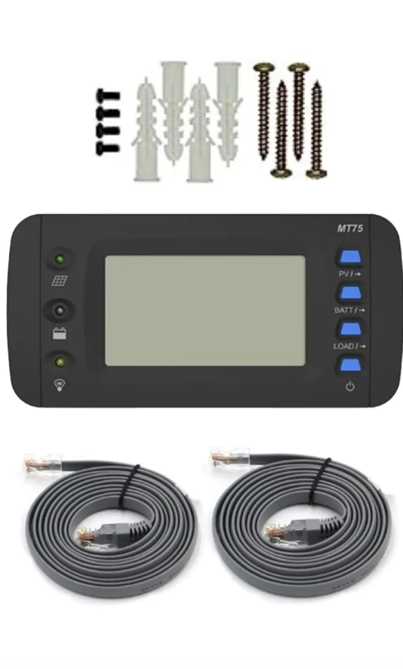 Medidor remoto MT75 para controladores de carga solar e inversores EPEVER