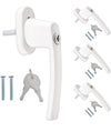Juego de 4 pomos de puerta con llave - Kwmobile