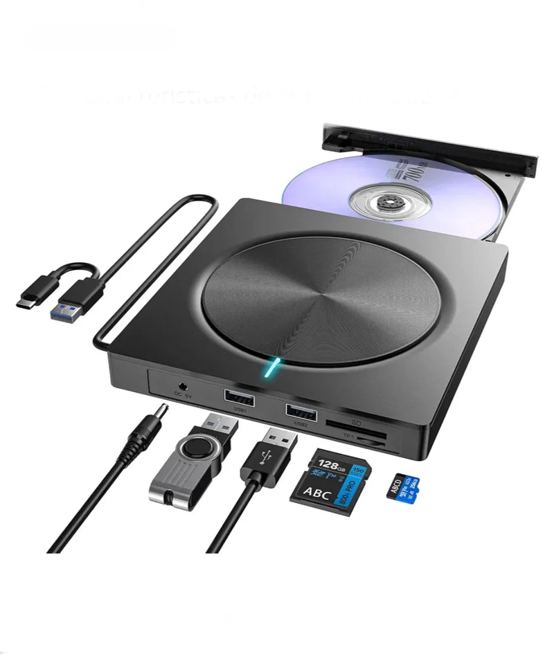 Lector CD/DVD Externo, Grabadora Externa con USB