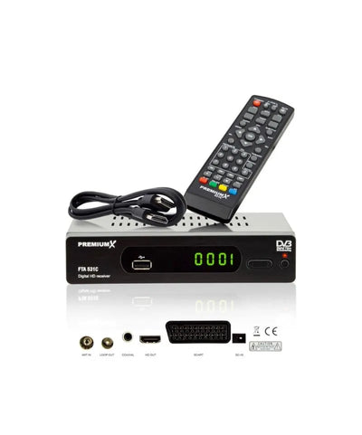 Receptor de cable DVB-C FTA PremiumX