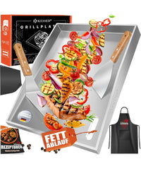 Plancha de asar de acero inoxidable - Kesser