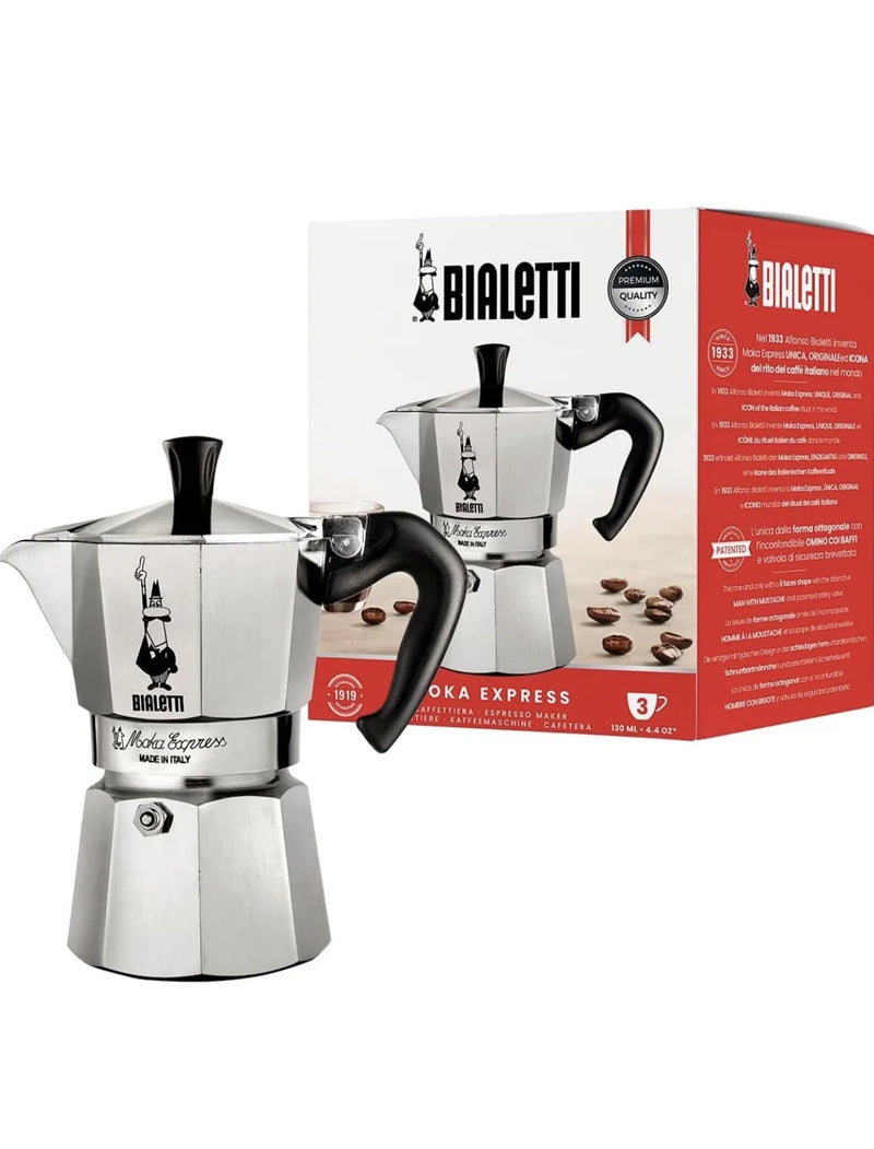Cafetera Italiana 3 Tazas para Espresso Bialetti